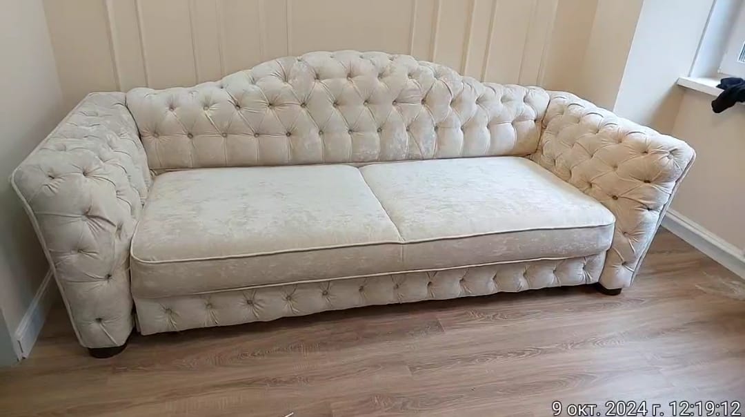 Замена обивки дивана на дому. Селятино